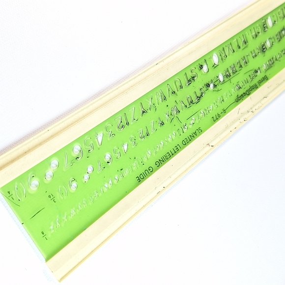 Vintage Berol RapiDesign Lettering Guide Stencils, 2 - Picture 7 of 8